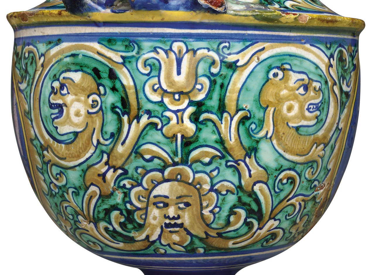 Eine Deruta-Majolika-Zweihandvase, ca. 1525-50 von Italian School
