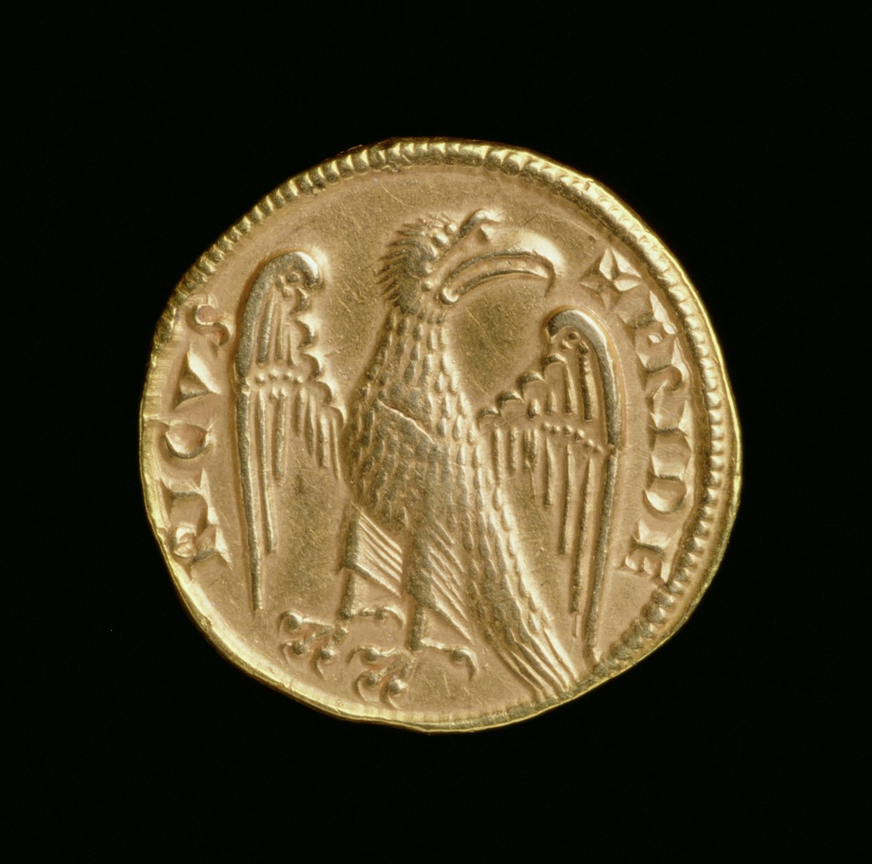 Augustalis von Friedrich II. (1198-1250), Königreich Sizilien und Süditalien, Messina Münze, 1231-50 (Rückseite) von Italian School