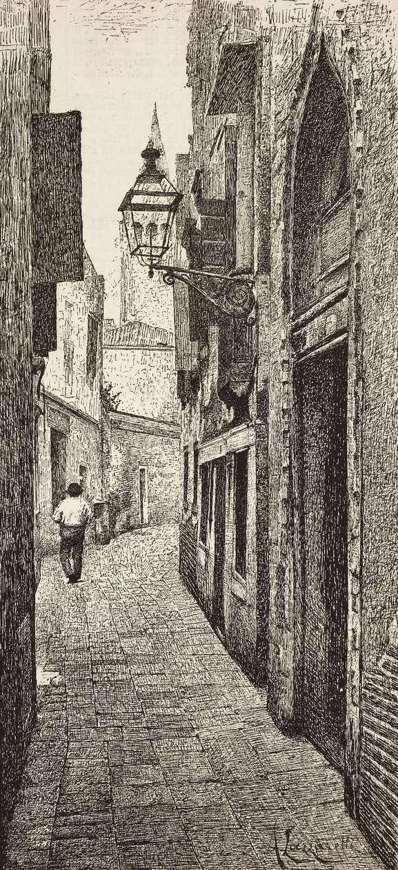 Haus von Carlo Goldoni in Venedig, Italien von Italian School