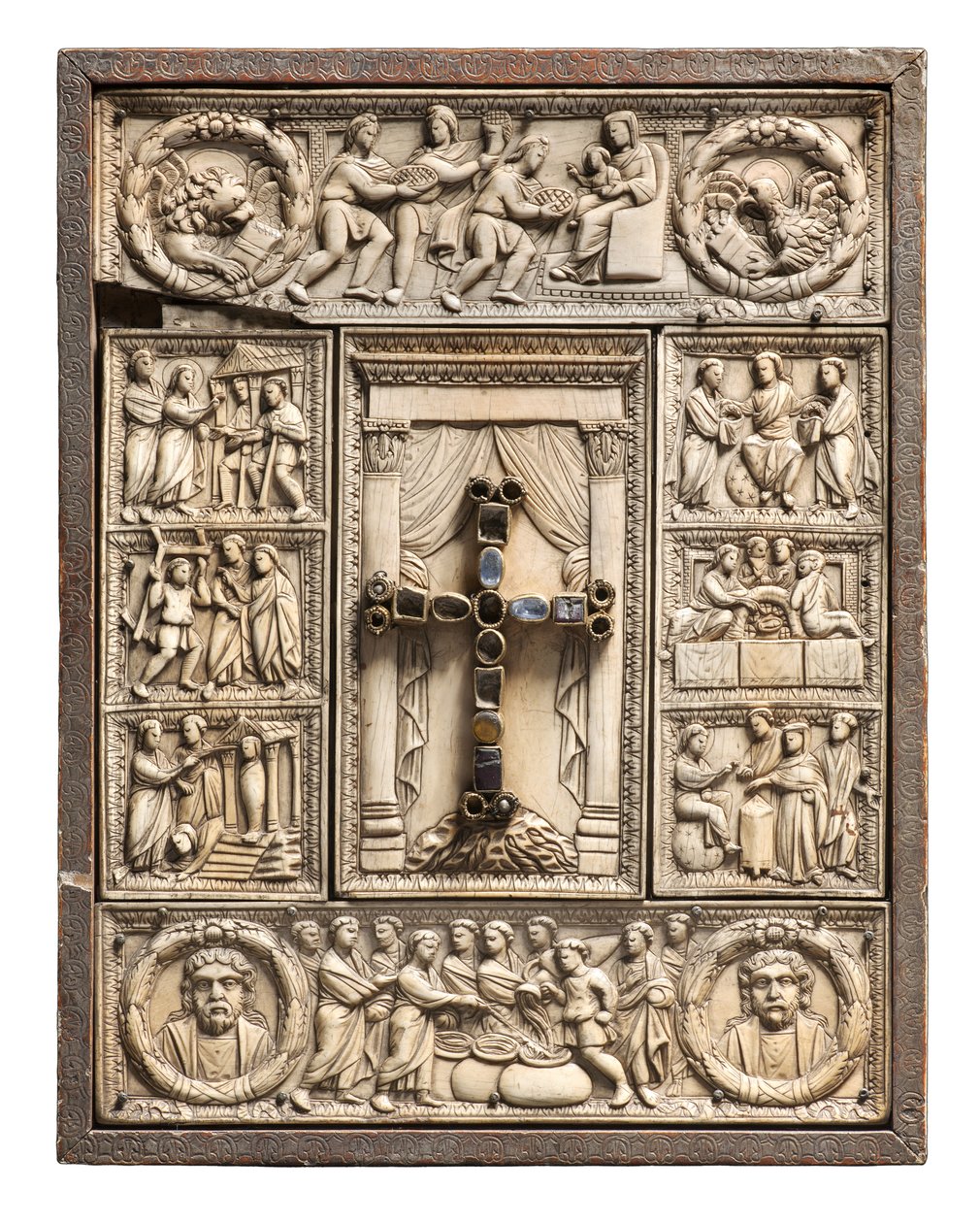 Rückseite eines Evangelienbuches von Italian School