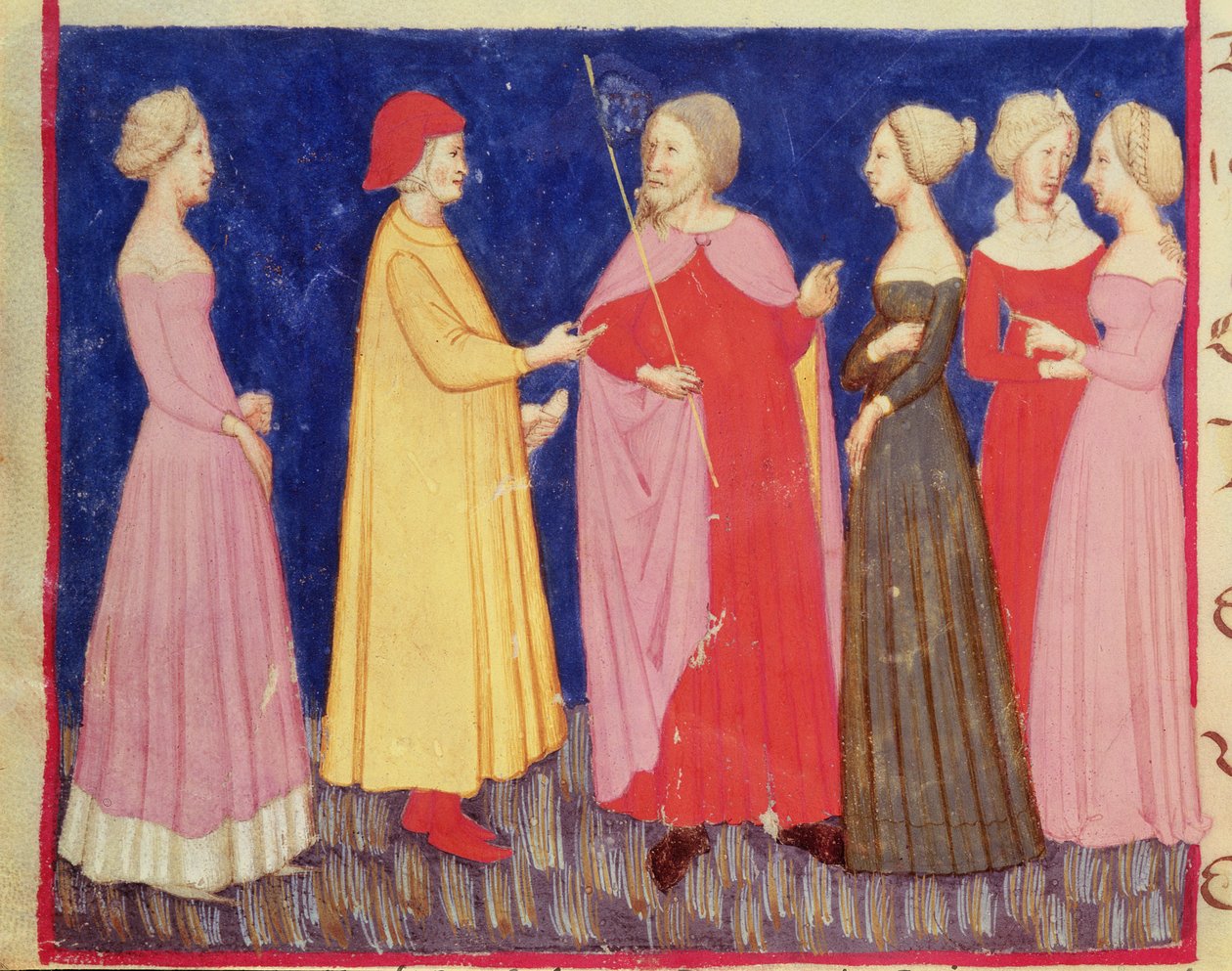 Dante und Beatrice im Paradies, aus Die Göttliche Komödie von Dante Alighieri (1265-1321) von Italian School