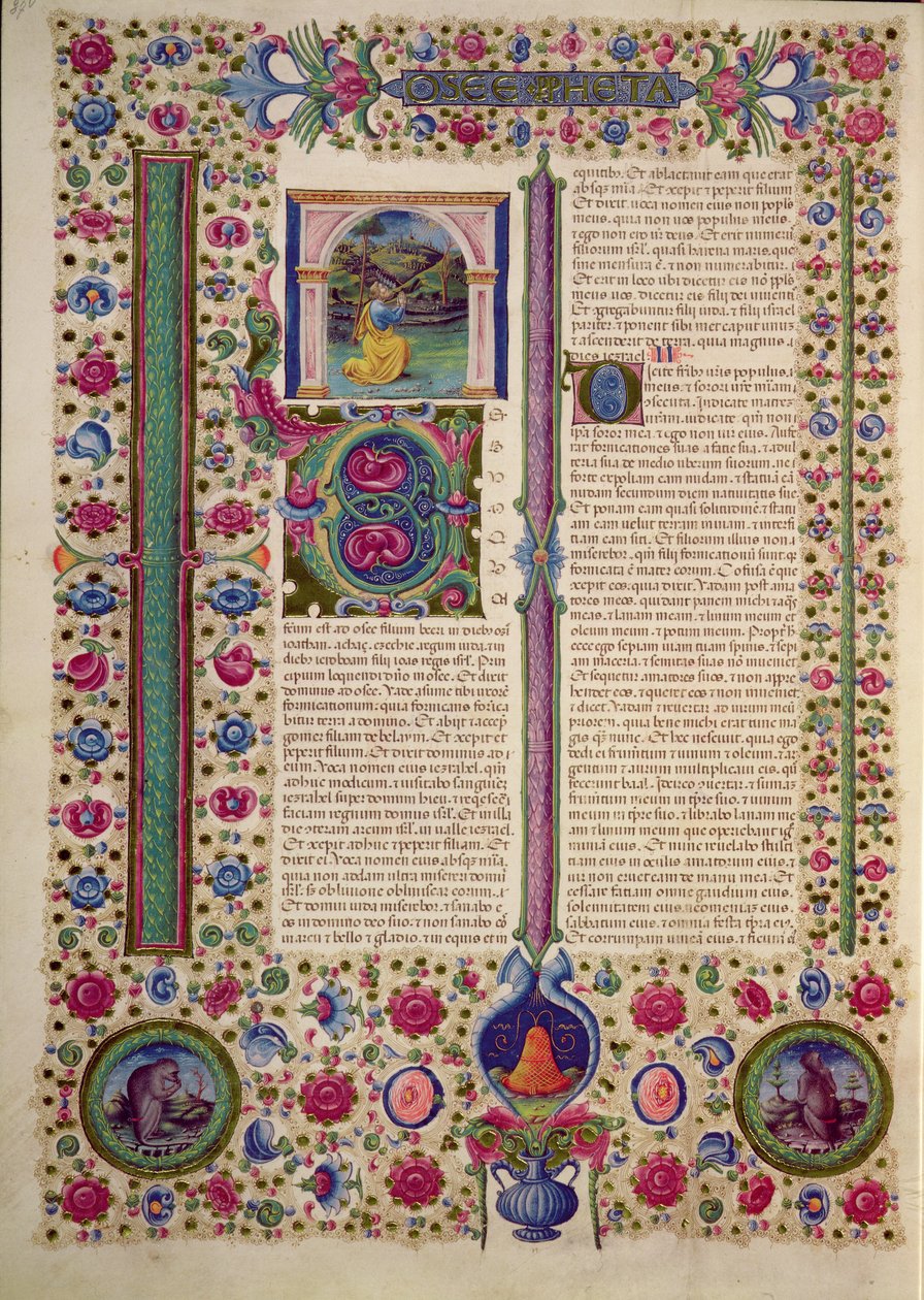 Buch des Propheten Hosea, aus der Borso d