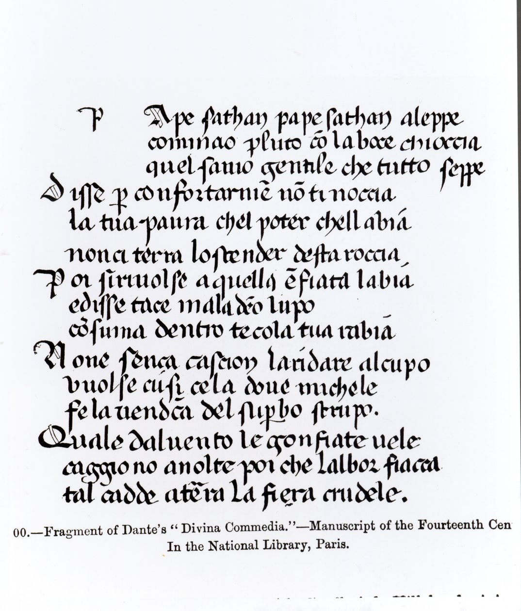 Fragment von Dantes 