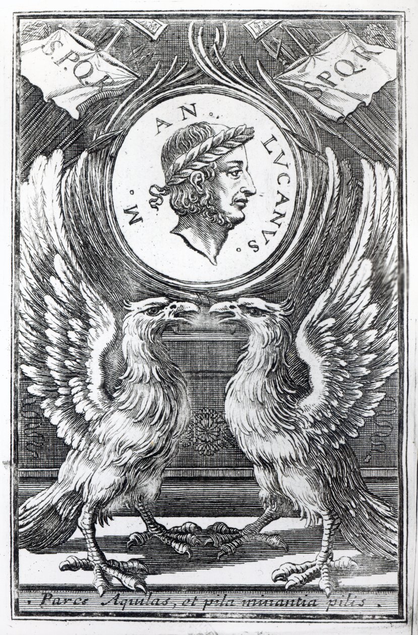 Frontispiz zu Lucans Pharsalia von Marcus Annaeus Lucanus, Ausgabe von 1663 von Italian School