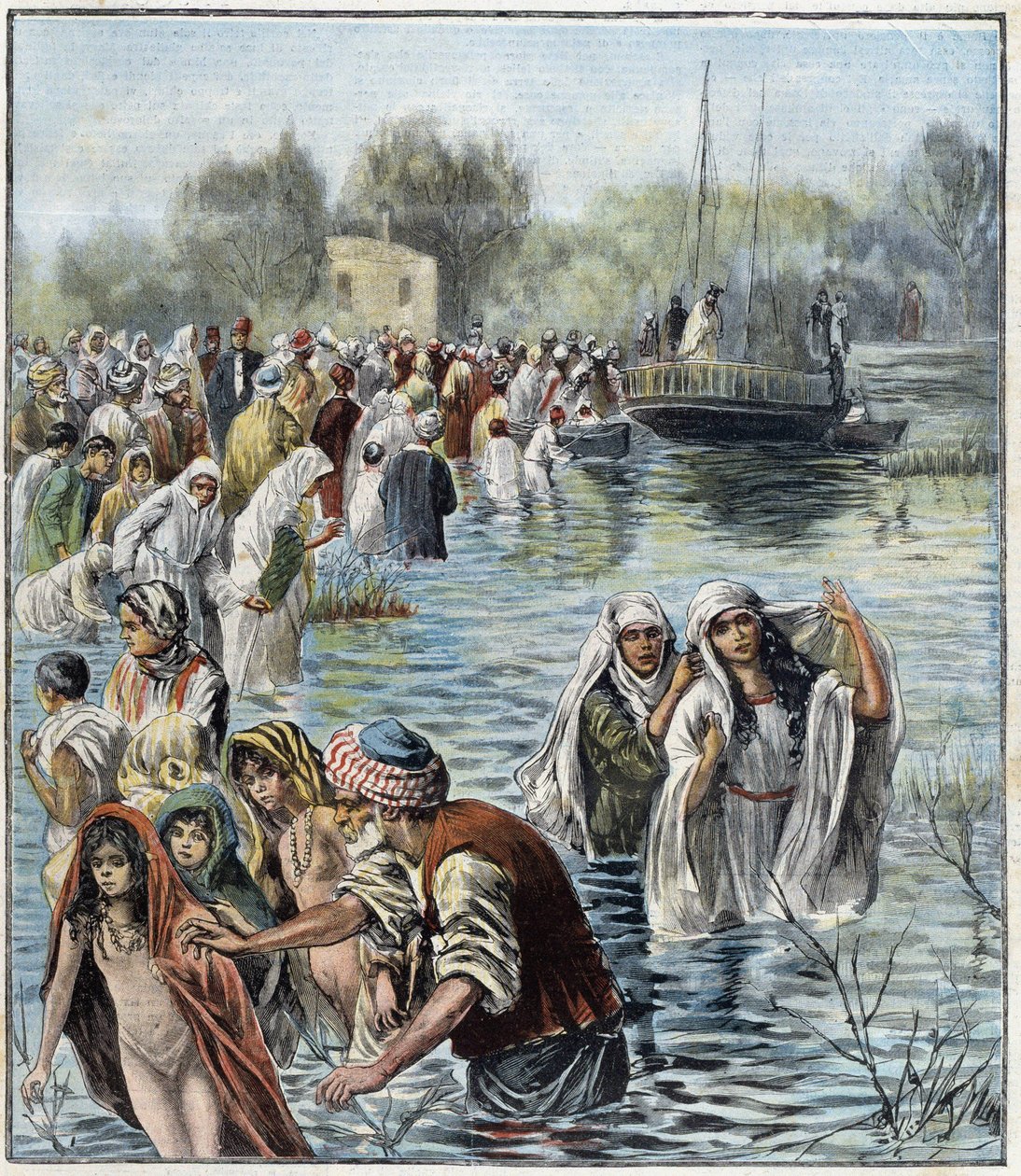 Karwoche am Jordan - in "La Tribuna Illustrata" von Italian School