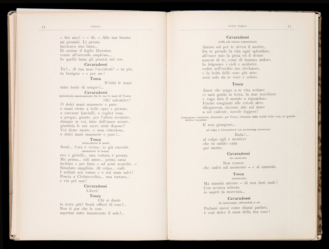 Libretto della Tosca, Edizione Ricordi, Italien von Italian School