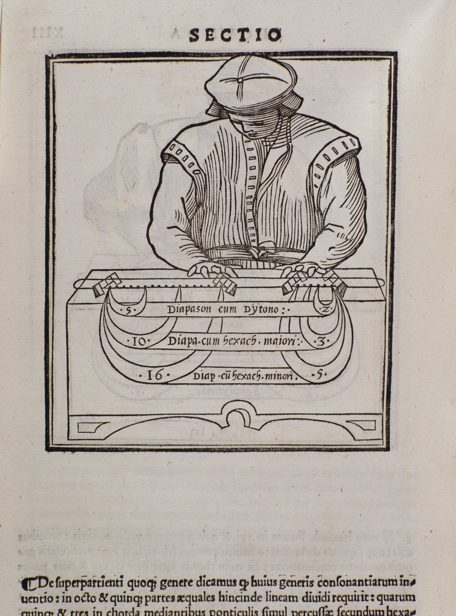 Seite aus Musica theorica von Lodovico Fogliani (1475?-1542) (oder Ludovico Foliani), Musiktheoretiker von Italian School