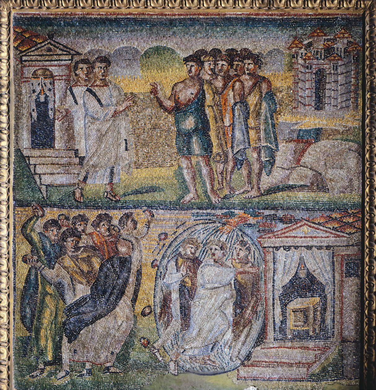 Mosaiktafel, Mittelschiff, Basilika Santa Maria Maggiore, Rom, Italien, 5. Jahrhundert von Italian School