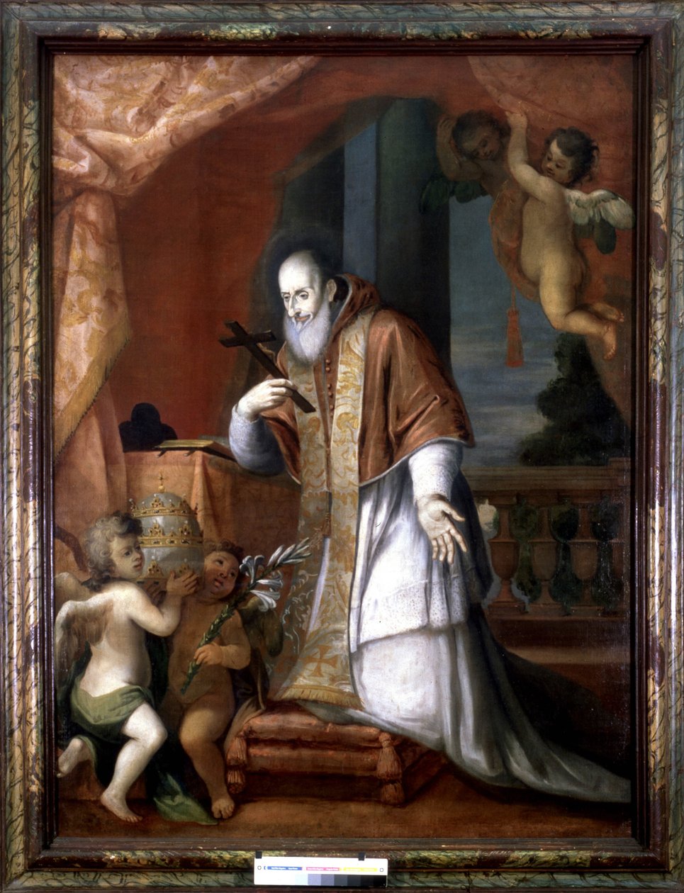 Pius V. (1504 - 1572). Anonymes Gemälde aus einer lombardischen Kirche von Italian School