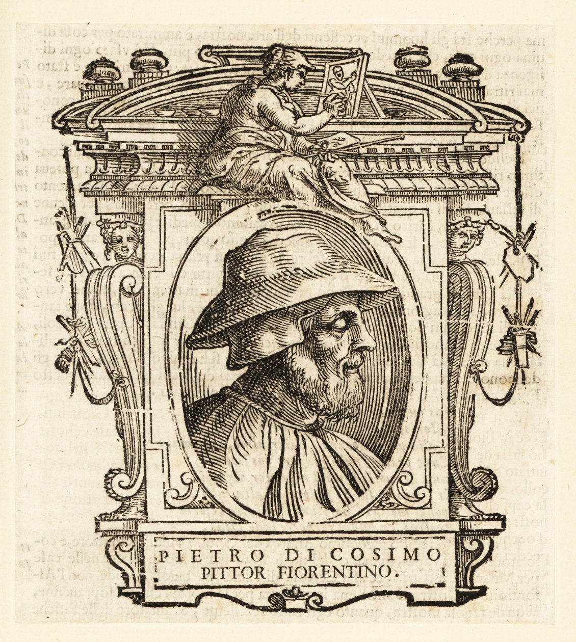 Porträt von Piero di Cosimo, auch bekannt als Piero di Lorenzo, italienischer Maler der Renaissance aus Florenz von Italian School