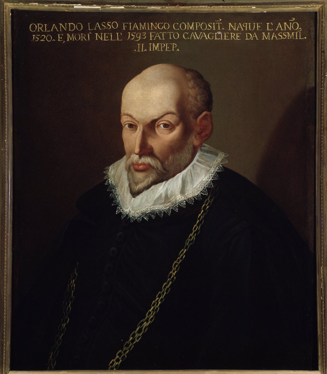 Porträt des flämischen Komponisten Roland de Lassus (1532-1594) von Italian School