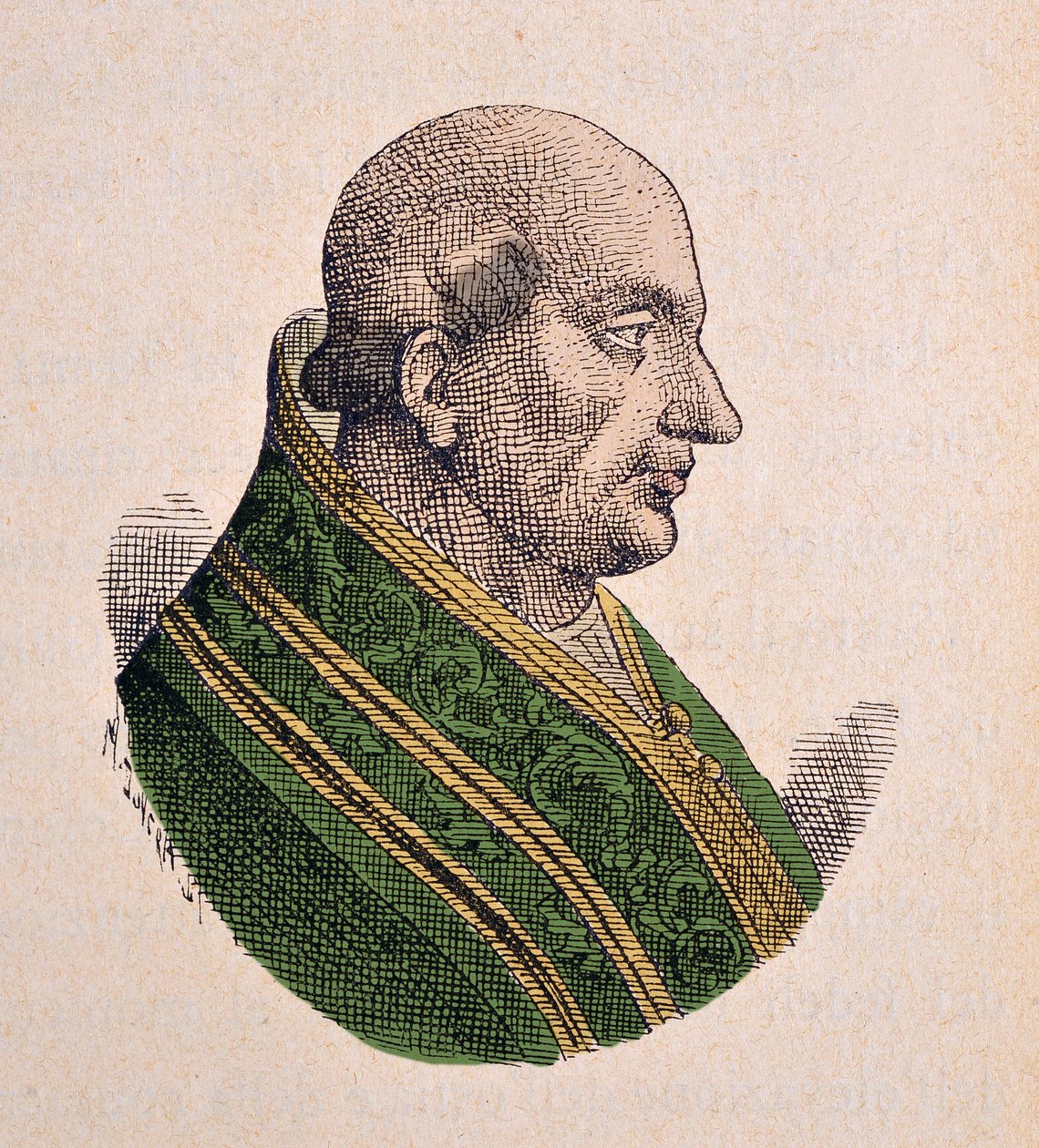 Porträt von Papst Clemens III. (1187-1191) von Italian School