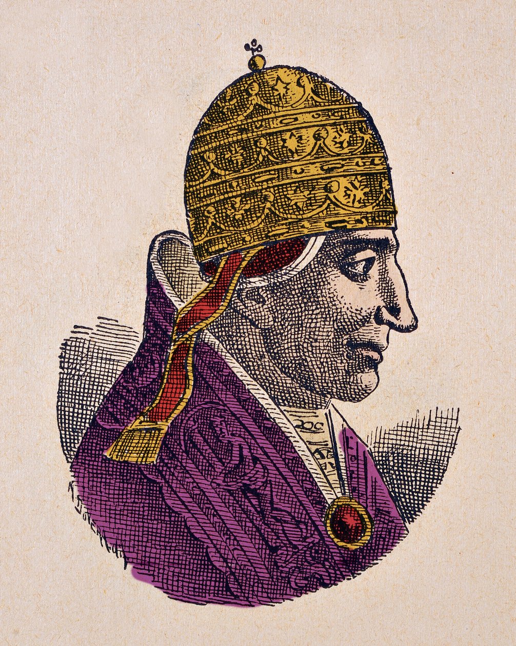 Porträt von Papst Stephan IX (1057-1058) von Italian School