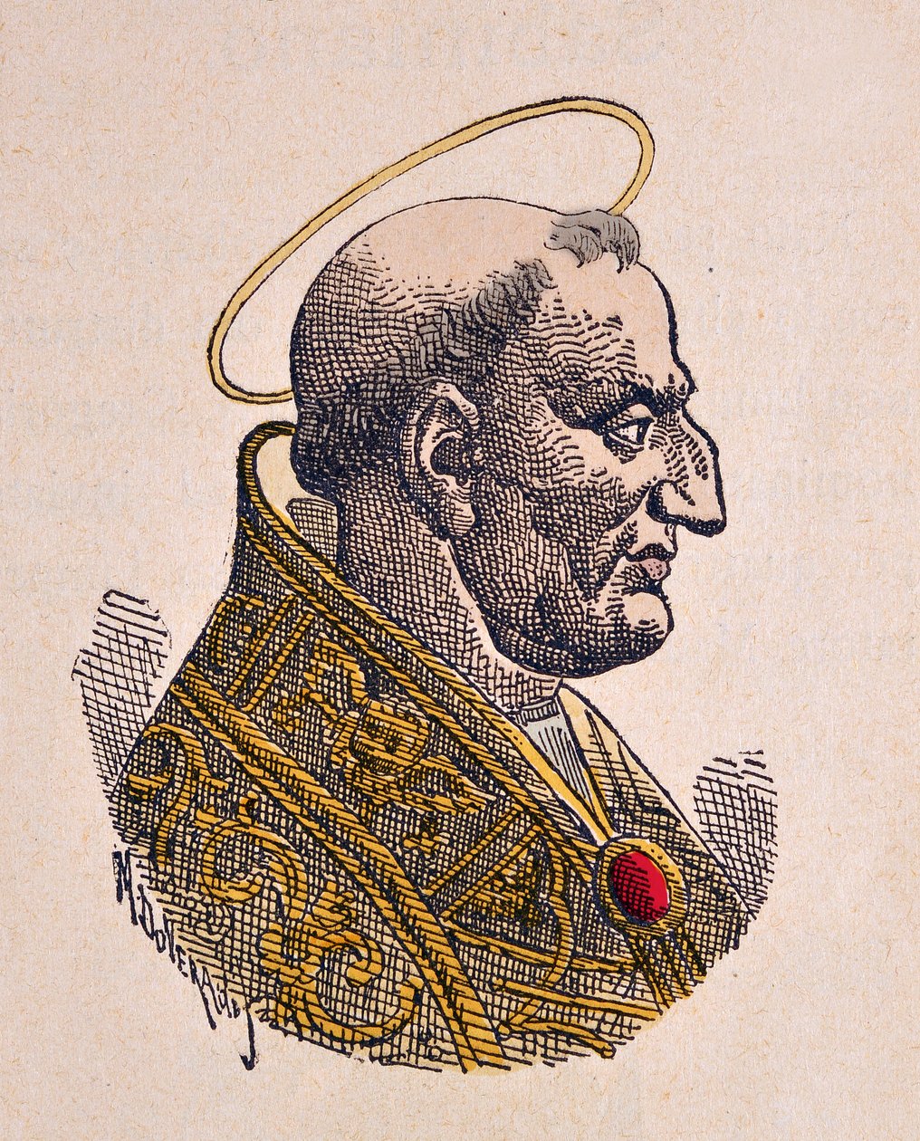 Porträt von Papst Gregor I der Große von Italian School