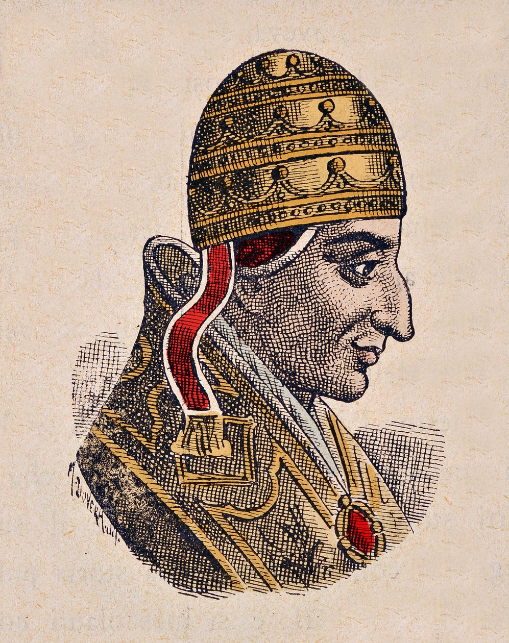 Porträt von Papst Johannes XIV (983-984) von Italian School