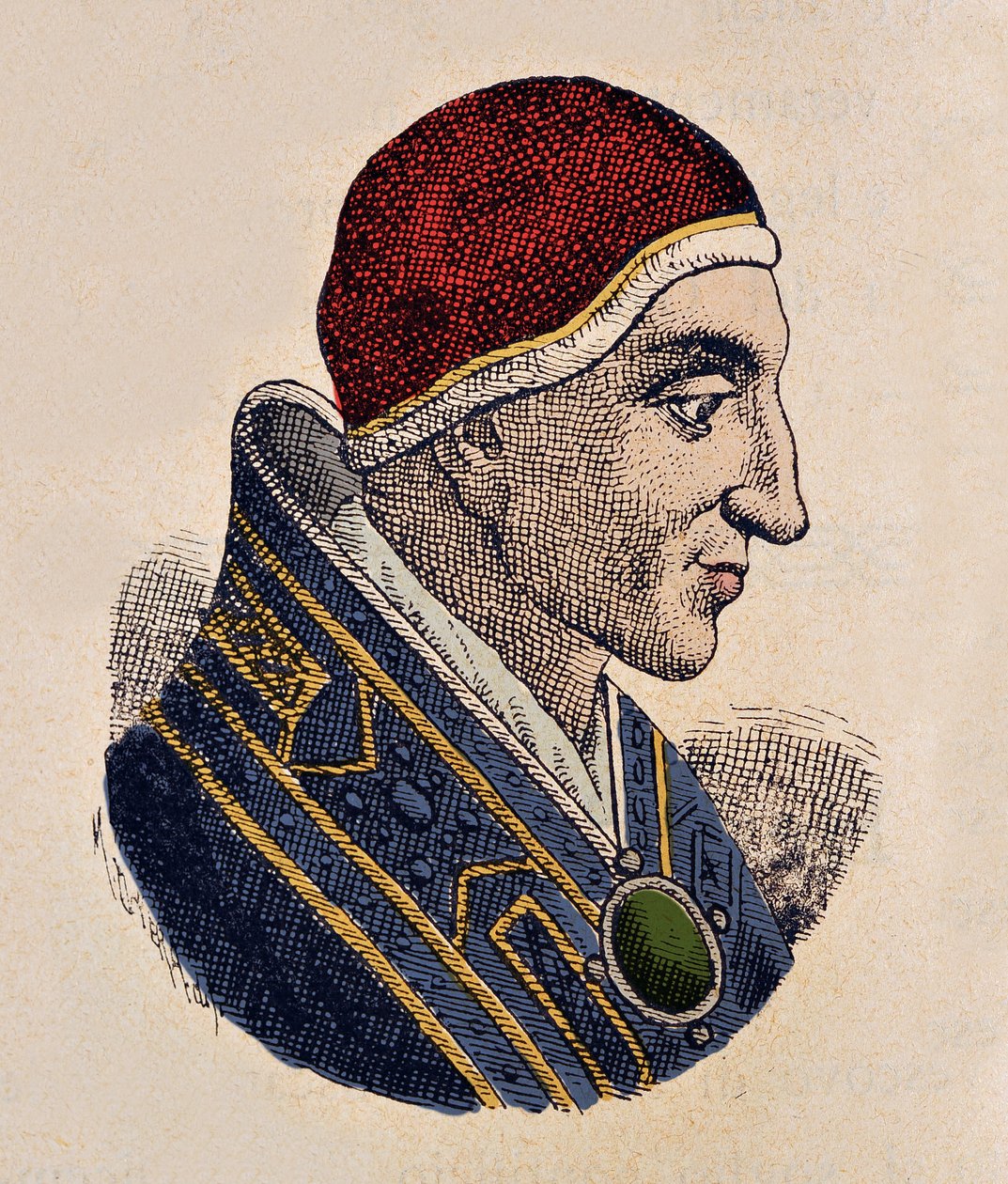 Porträt von Papst Johannes XV (985-996) von Italian School