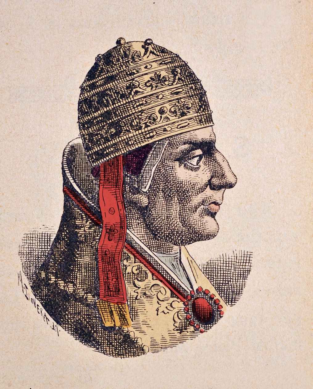Porträt von Papst Nikolaus IV (1288-1292) von Italian School