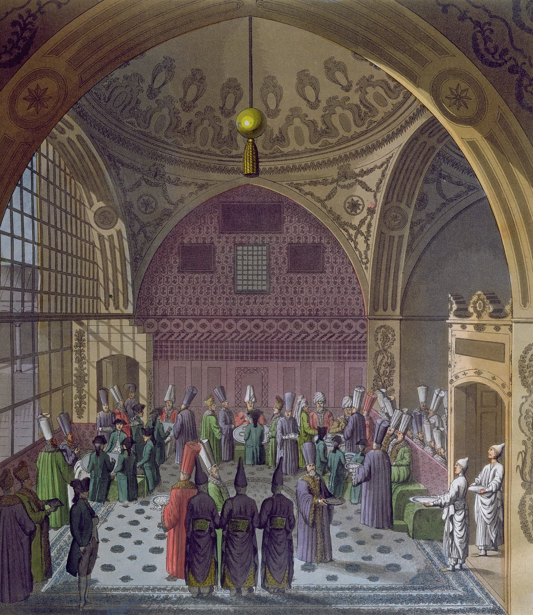 Empfang der westlichen Botschafter durch den Großwesir des Sultans in Konstantinopel, ca. 1820 von Italian School