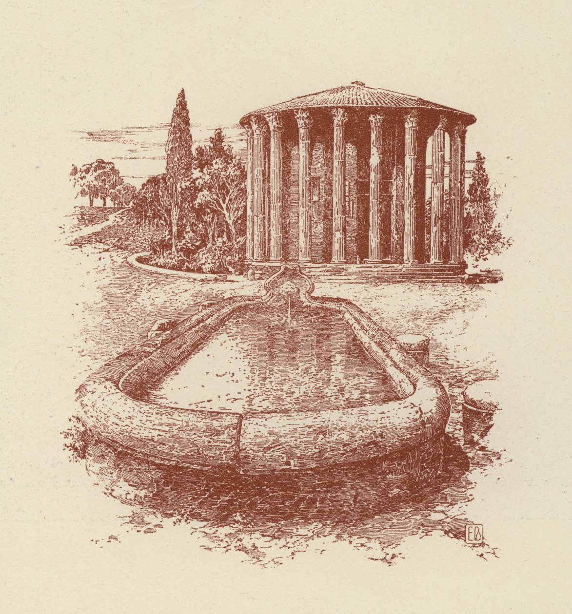 Rom, Tempel der Vesta von Italian School