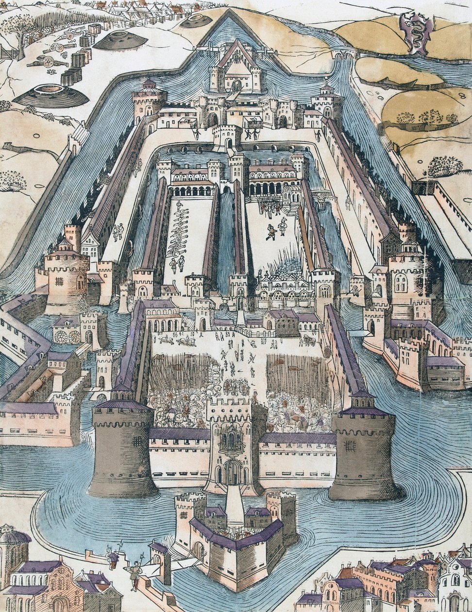 Sforza-Schloss, Mailand, Italien 16. Jahrhundert von Italian School