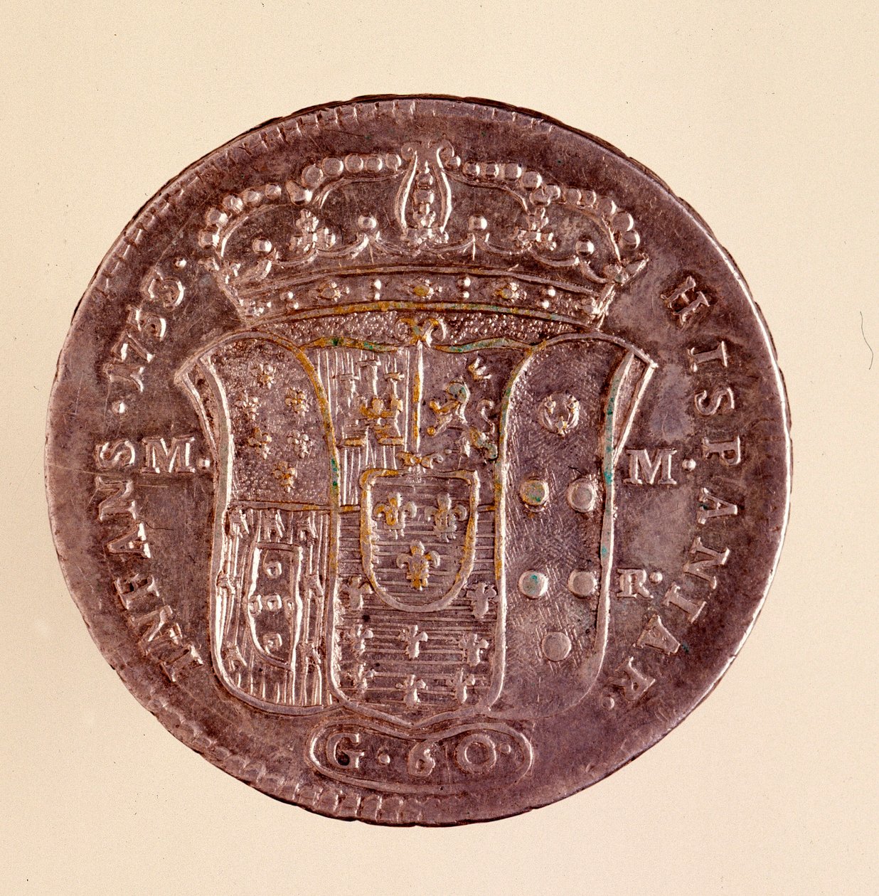 Silberpiastra aus Neapel: Herrschaft von Carlo III. von Spanien von Italian School