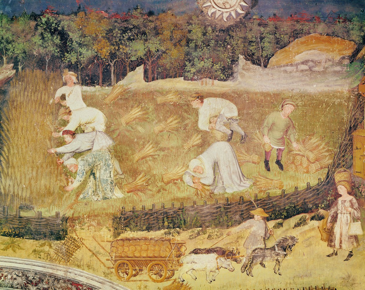 Der Monat August (Detail) von Italian School