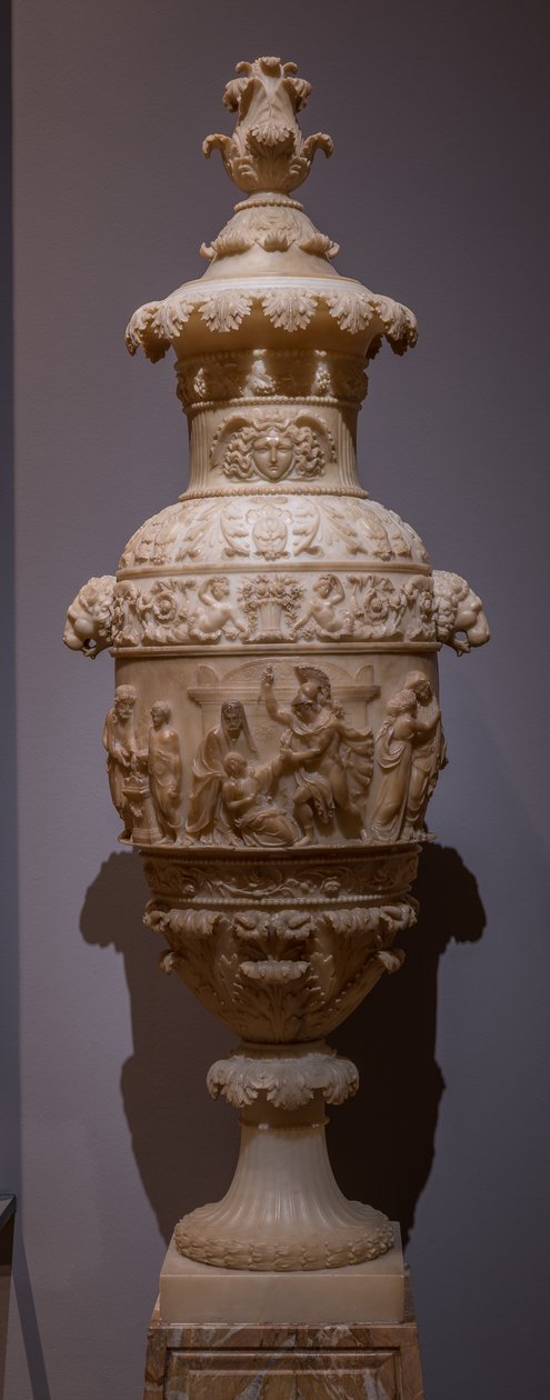 Vase mit klassischer Szene: Das Opfer der Polyxena, ca. 1825 von Italian School