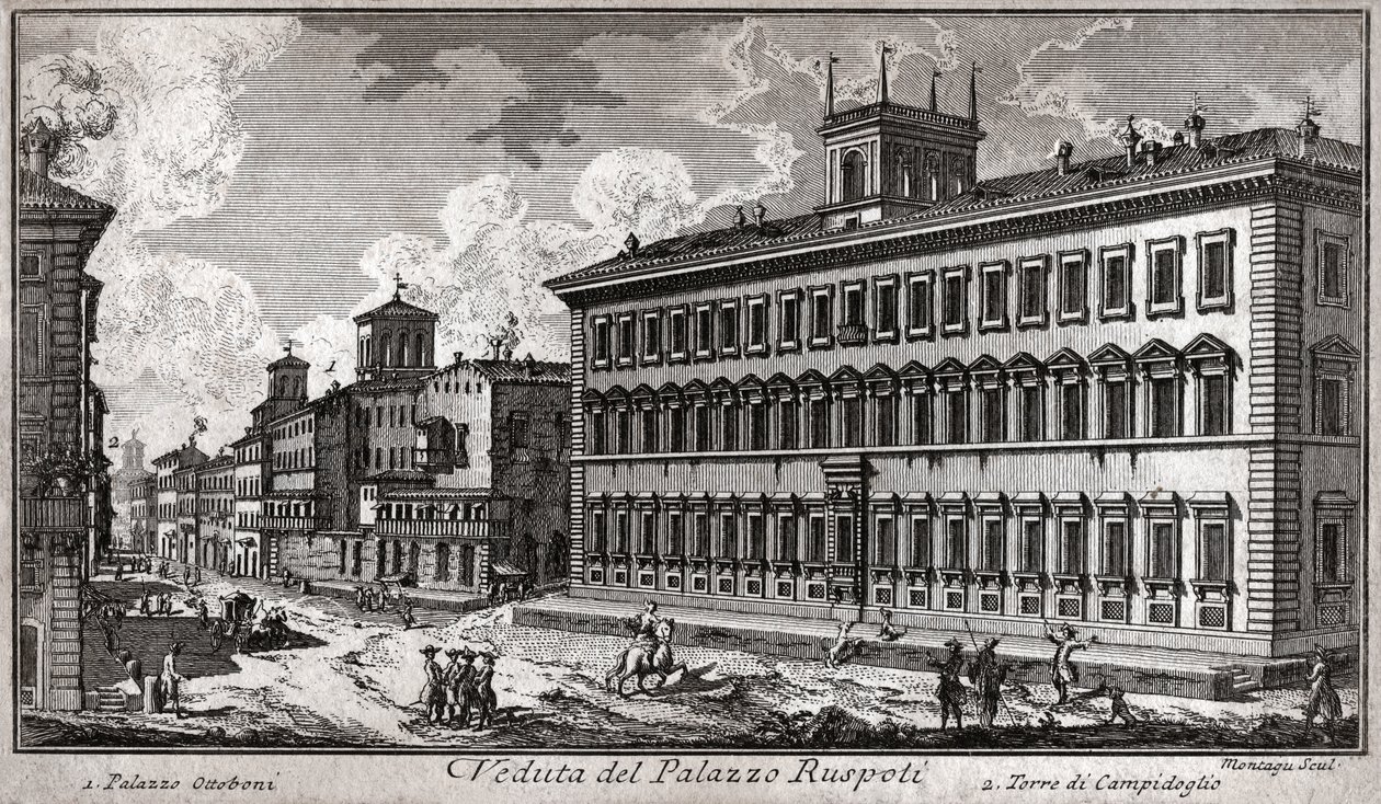 Via del Corso, Rom (Gravur) von Italian School