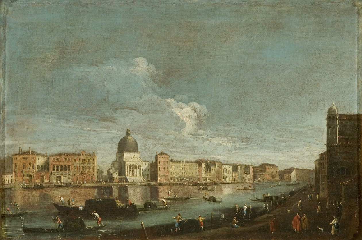 Ansicht von San Simeone Piccolo am Canal Grande, Venedig, ca. 1760 von Italian School