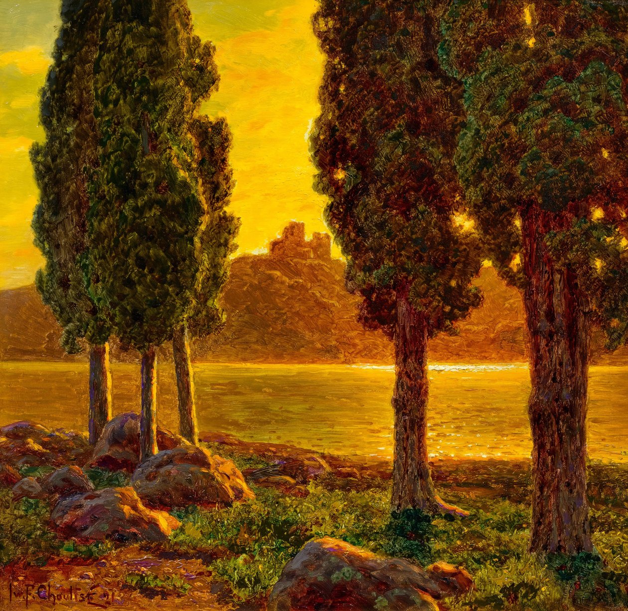 Sonnenuntergang von Ivan Fedorovich Choultse