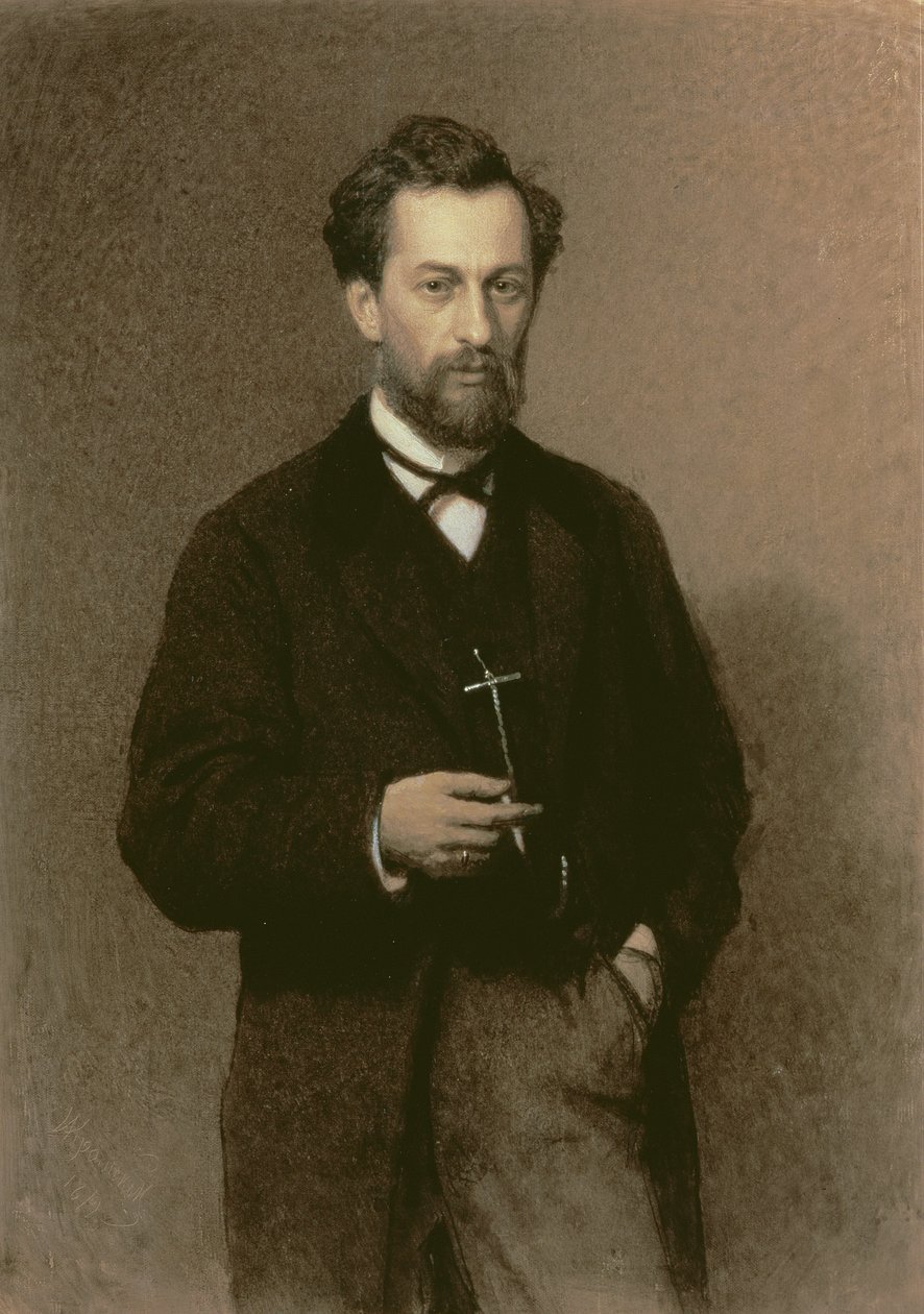 Porträt von Mikhail Konstantinovich Klodt von Ivan Nikolaevich Kramskoy