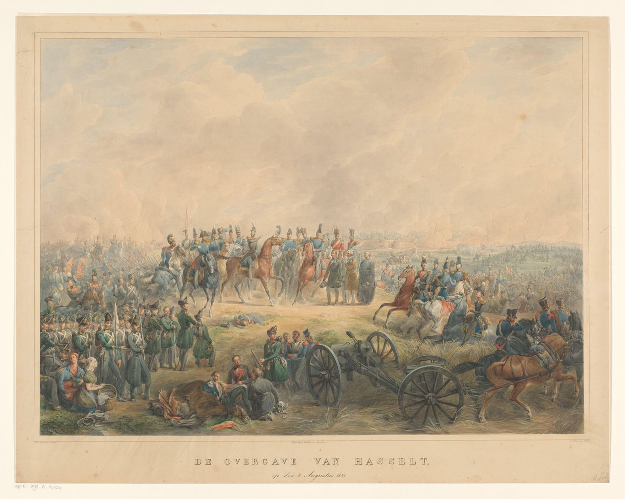 Übergabe von Hasselt am 8. August 1831 von Izaak Schouman