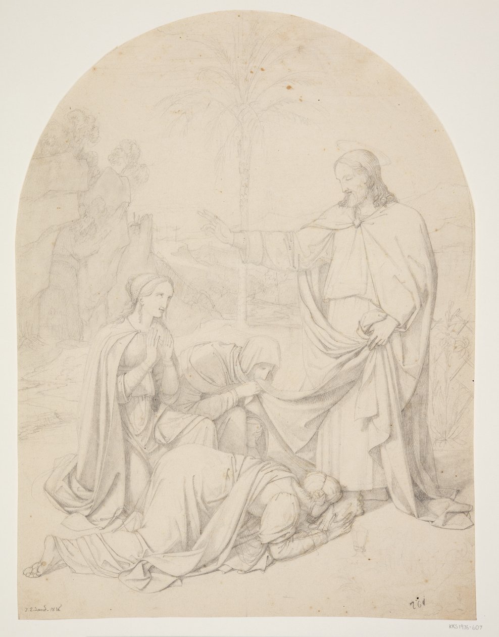 Der auferstandene Christus erscheint den Frauen von J.L. Lund