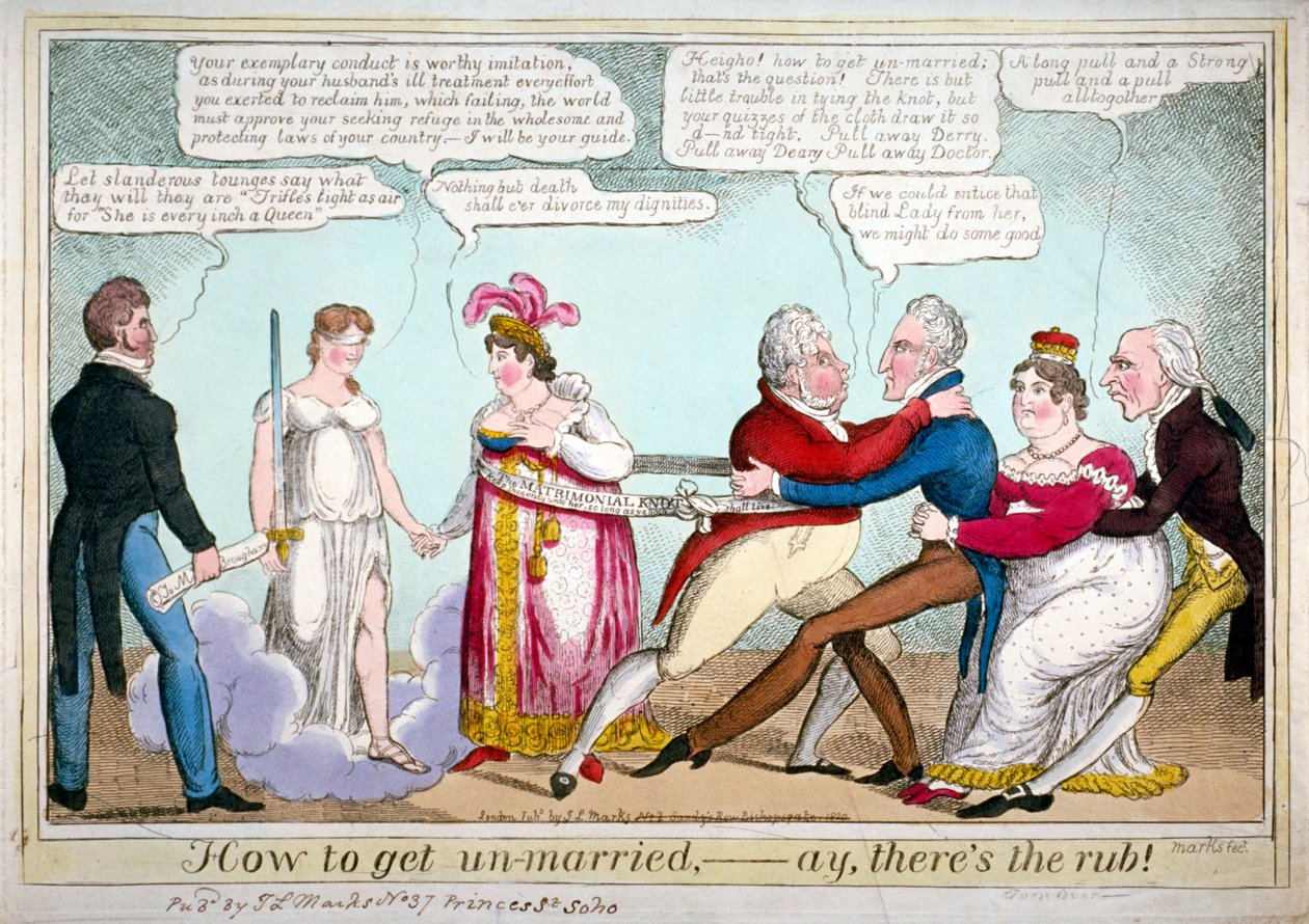 Wie man sich scheiden lässt, ja, das ist die Frage!, 1820 von JL Marks
