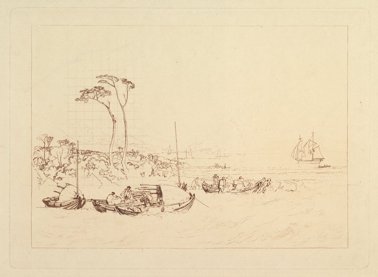 Inverary Castle und Stadt, Schottland Liber Studiorum, Teil XIII, 1816 von Joseph Mallord William Turner