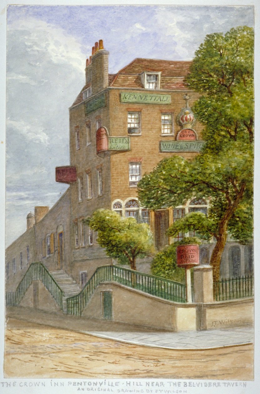 The Crown Inn, Pentonville Hill, Islington, London von JT Wilson
