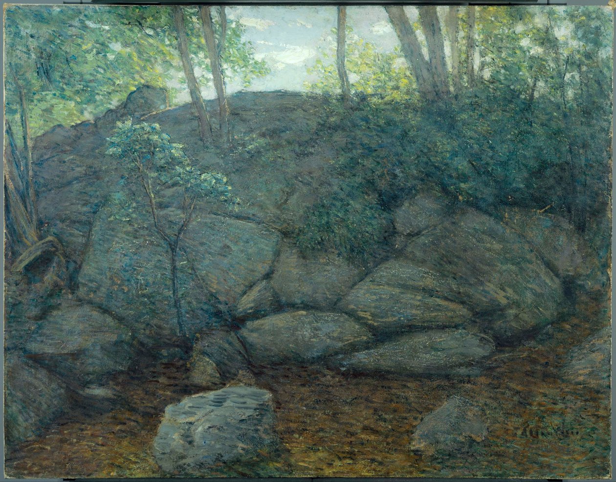 Waldgestein von J. Alden Weir