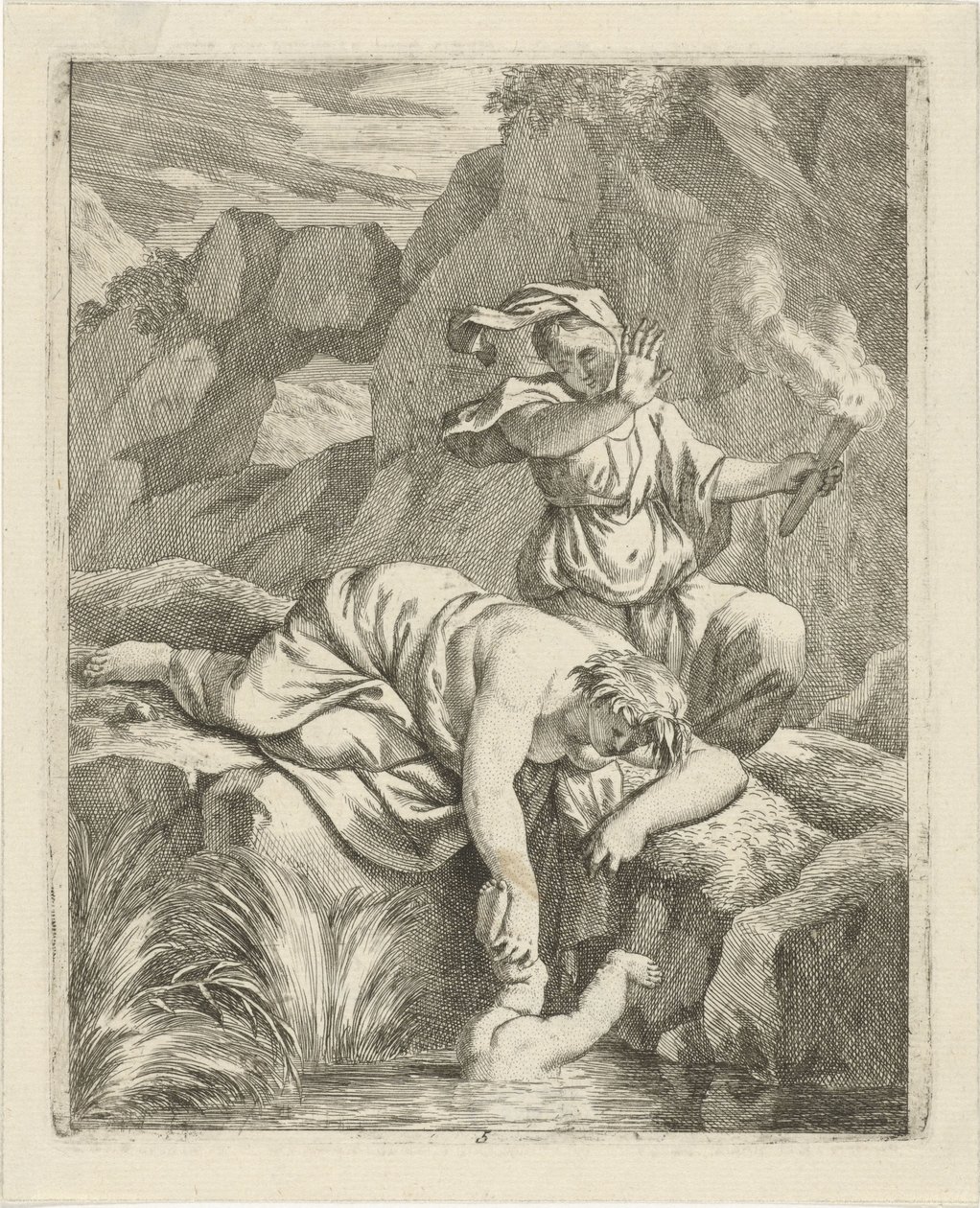 Thetis taucht Achilles in den Styx von J. Alexander Janssens