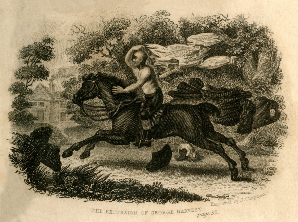 Der Ausflug von George Harvest, 1821 von J. Chapman