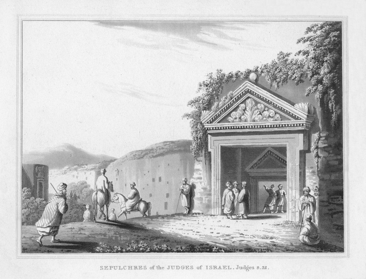 Gräber der Richter Israels. Richter 8.32, 1830 von J. Clarke
