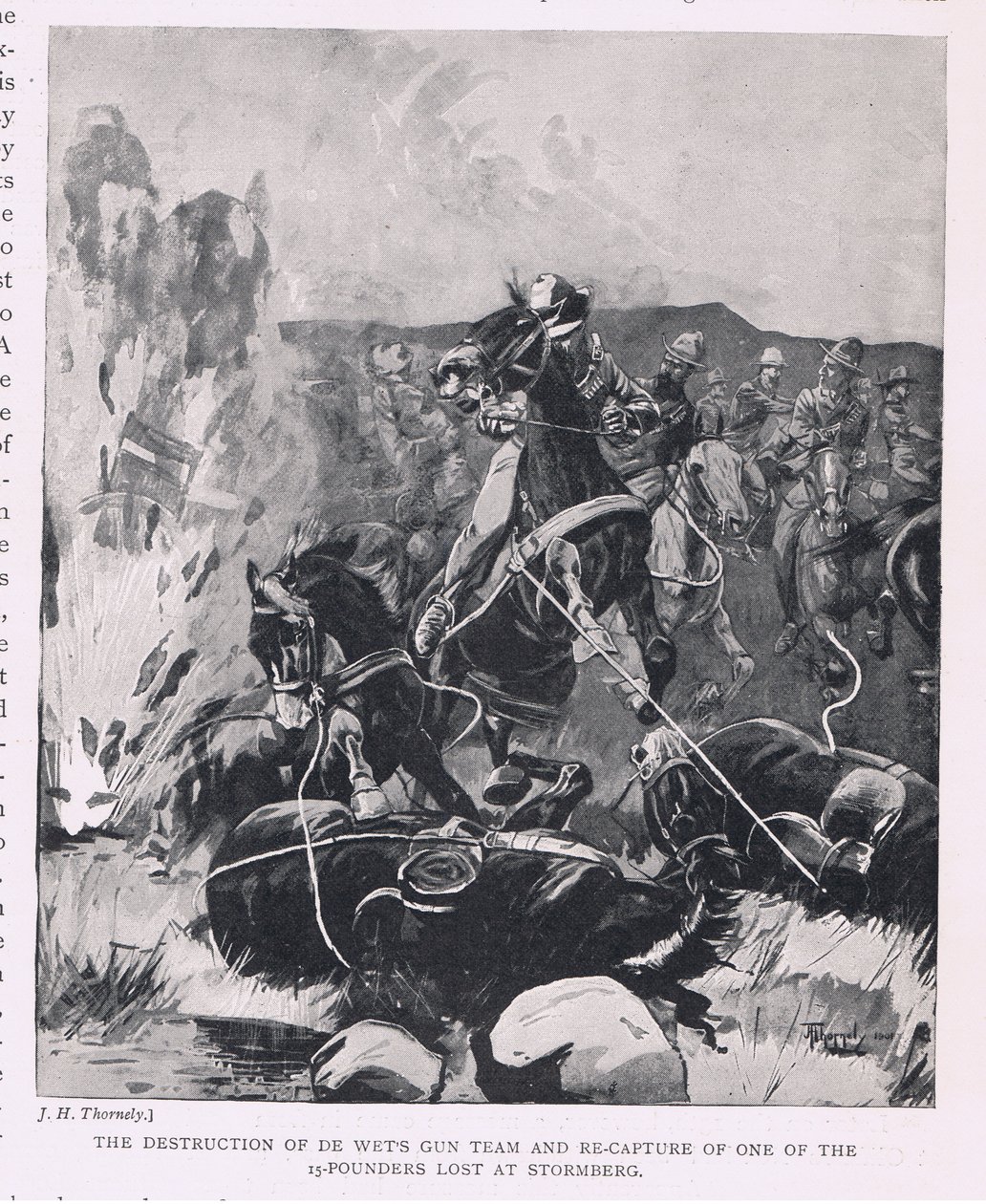 Die Zerstörung von De Wets Geschützteam und die Rückeroberung eines der bei Stormberg verlorenen 15-Pfünder von J. H. Thornely