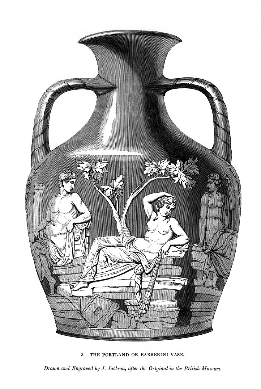 Die Portland- oder Barberini-Vase, 1843 von J. Jackson