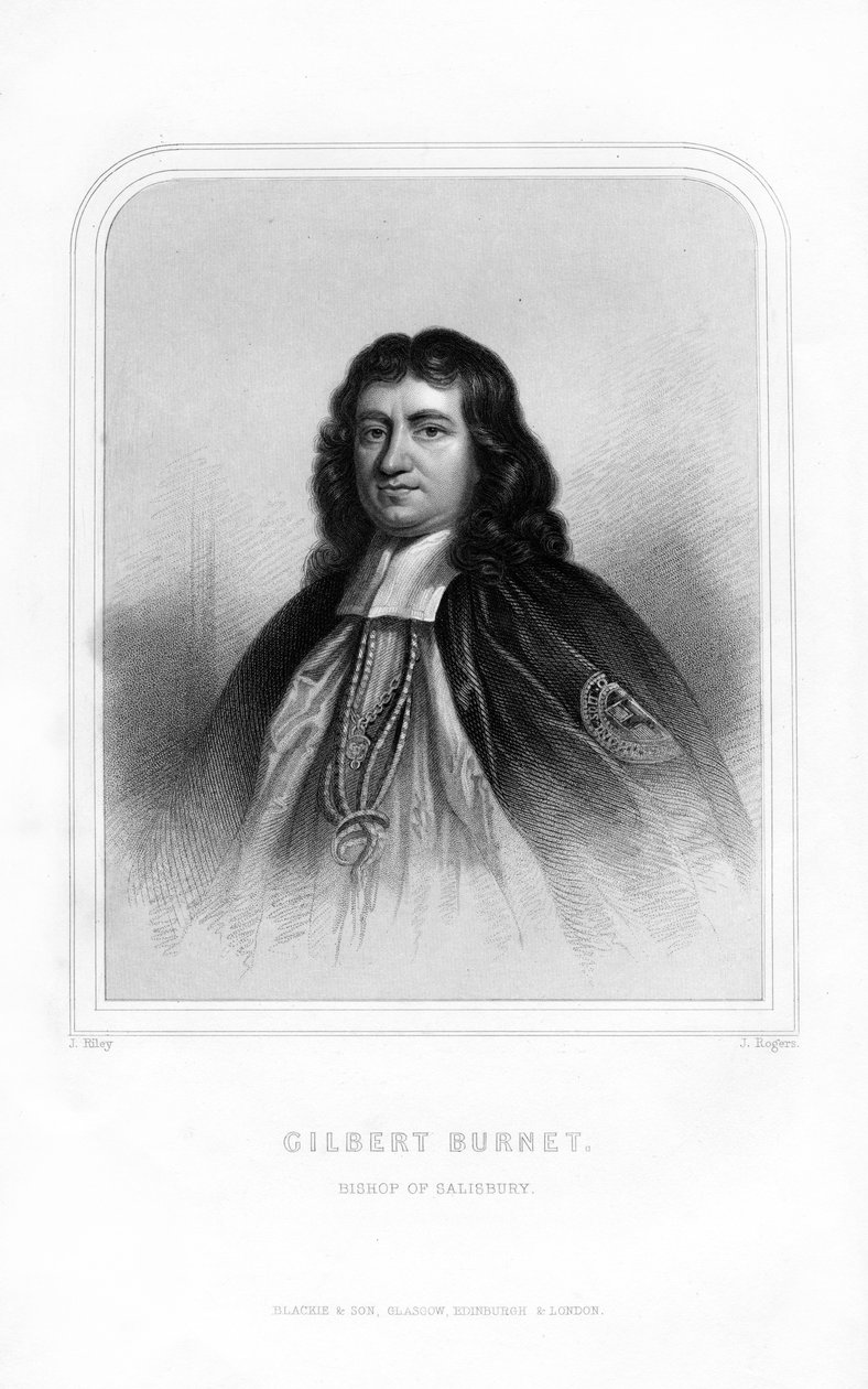 Gilbert Burnet, schottischer Theologe und Historiker, 1870 von J. Rogers