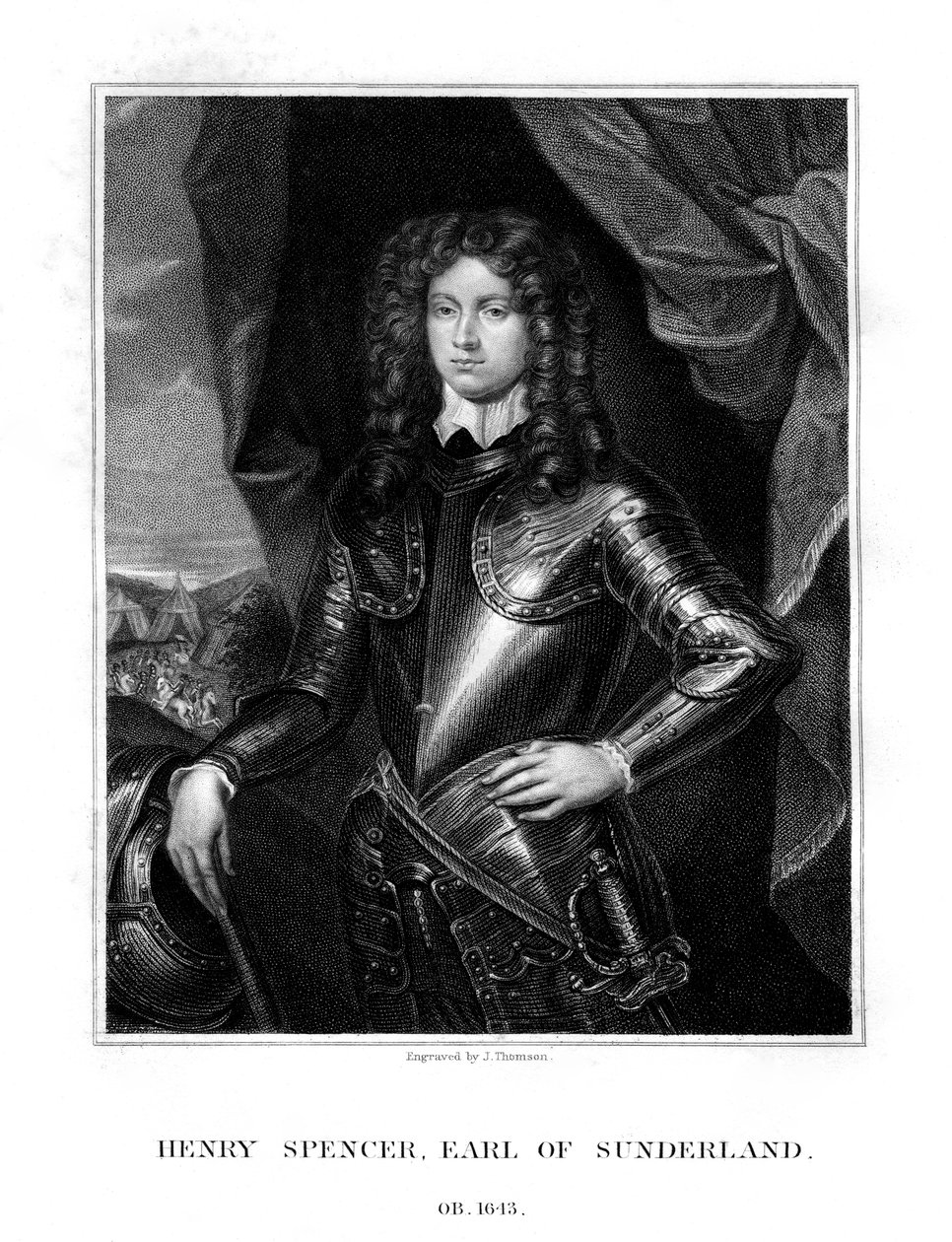 Henry Spencer, 1. Earl of Sunderland, englischer Soldat von J. Thomson