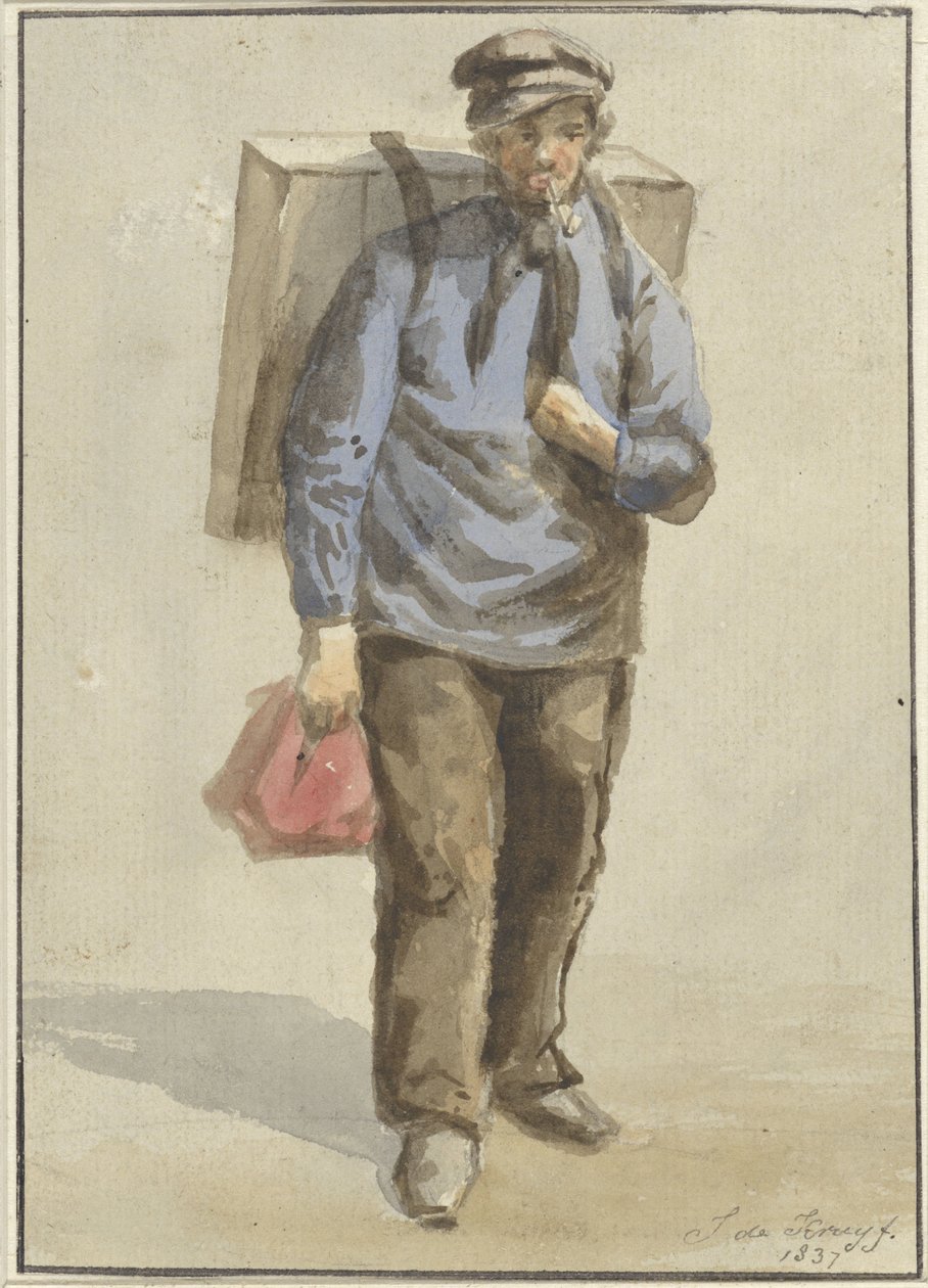 Porträt von Gerrit van Schoorl von J. de Kruyff