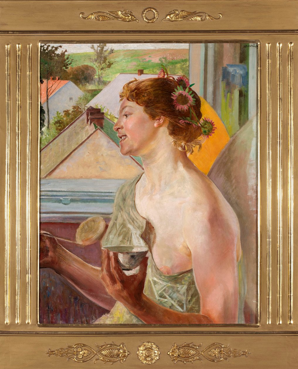 Seifenblasen (Frau mit Schale) von Jacek Malczewski