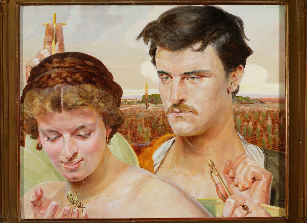 Musik - rechter Teil des Triptychons von Jacek Malczewski