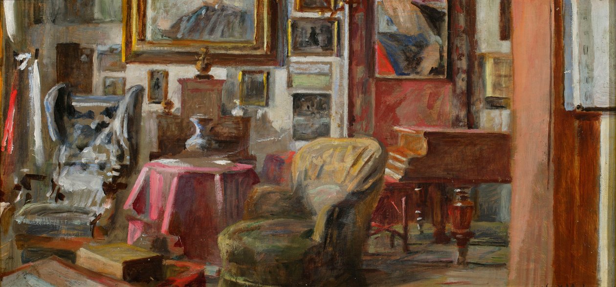 Saloninterieur in Lusławice von Jacek Malczewski