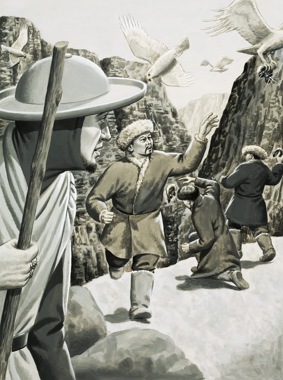 Unbekannte chinesische (?) Soldaten von Vögeln angegriffen von Jack Keay