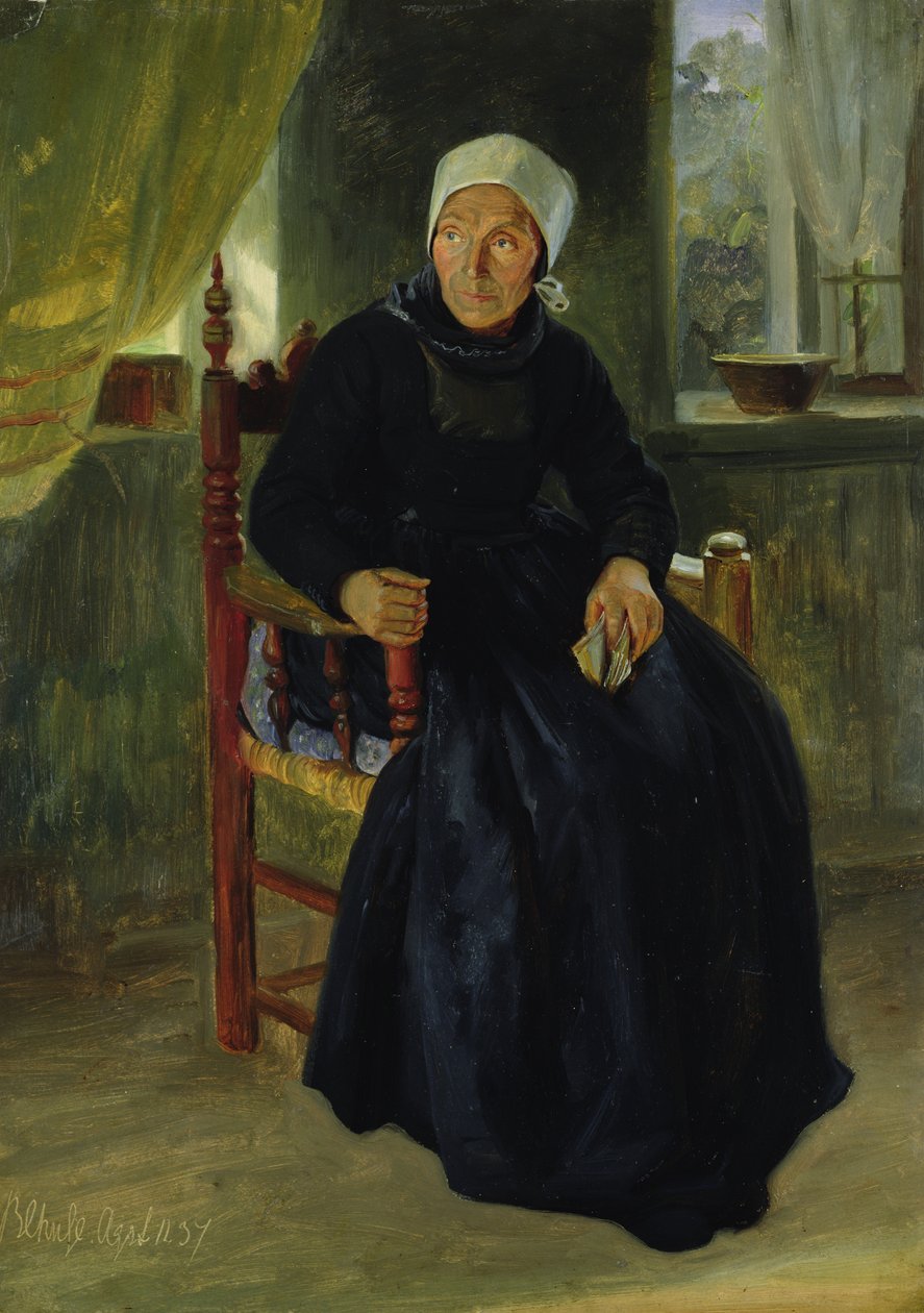 Eine Frau aus Blankenese, 1837 von Jacob Gensler